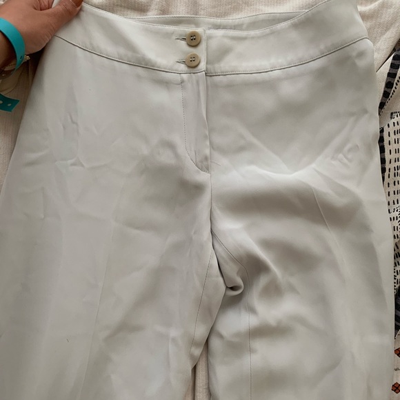 Icy white wide leg trousers - Picture 7 of 10